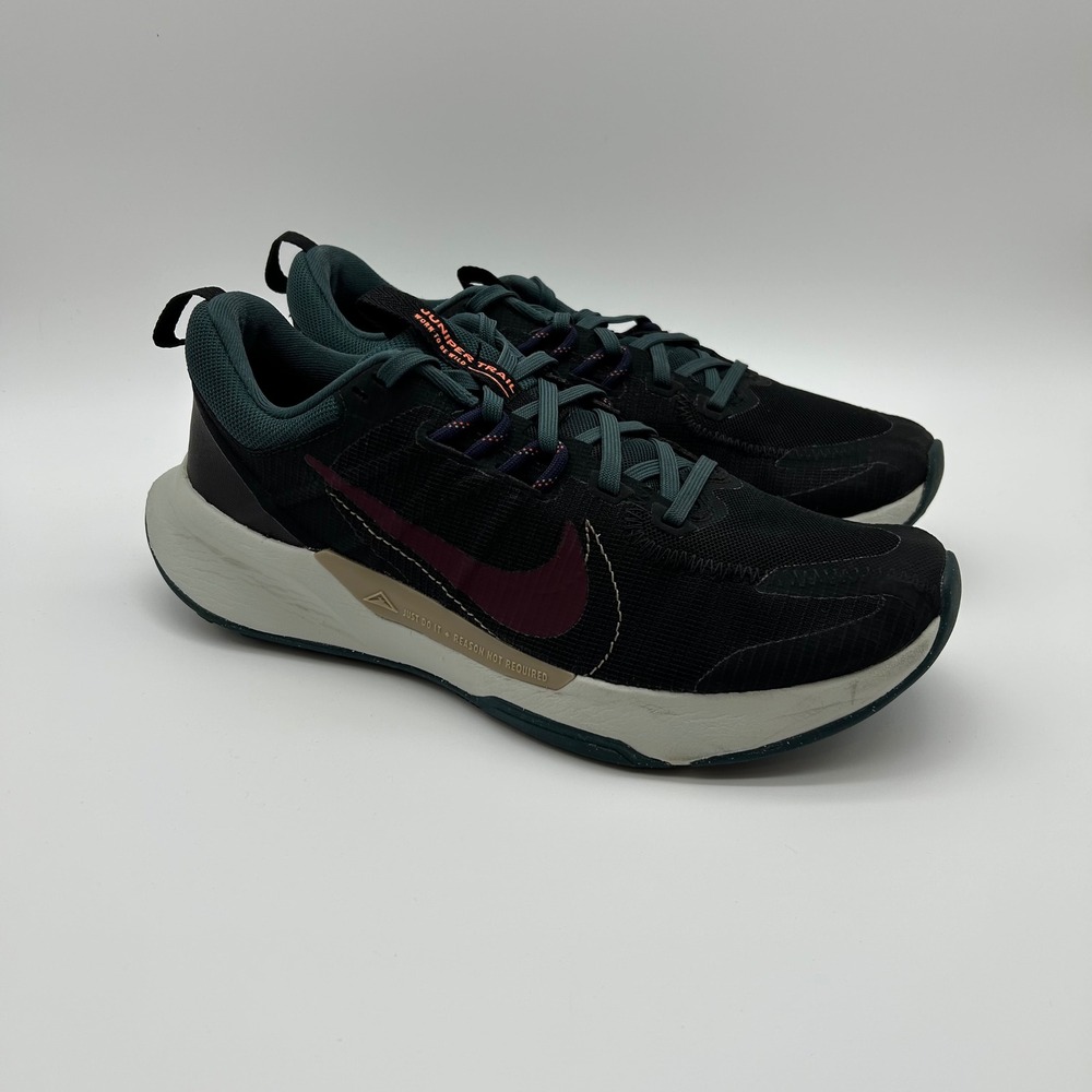 Nike Juniper Trail 2 NN Women 10 Black Burgundy DM0821-003 Trail Running Shoes